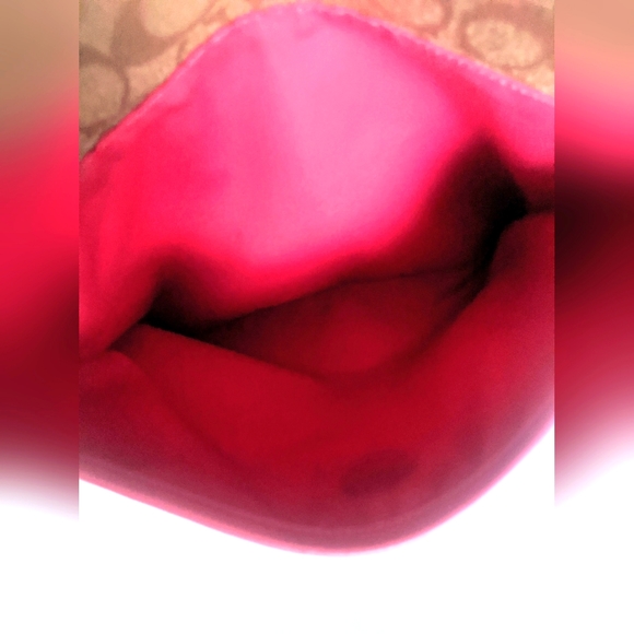 Coach Signature Zip File Crossbody Purse - Picture 7 of 13